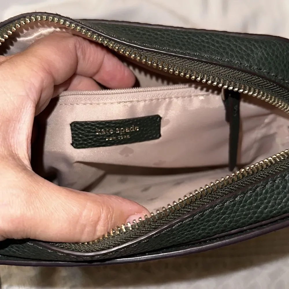 kate spade Orchard Street Winter Green Genuine Leather Small Crossbody Bag